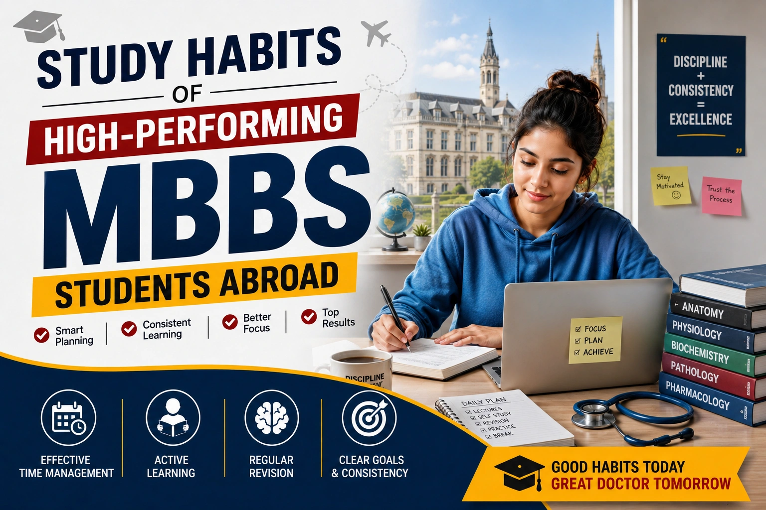 Study Habits of High-Performing MBBS Students Abroad